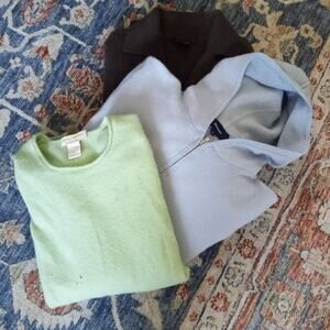 Cashmere Sweaters (3) UPCYCLE Faconnable Simply Cashmere Kaisime CRAFT Cutter